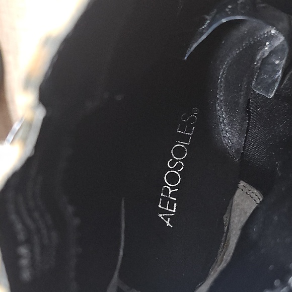 AEROSOLES Leopard Print Zippered Ankle Booties Size 8 - Picture 6 of 9